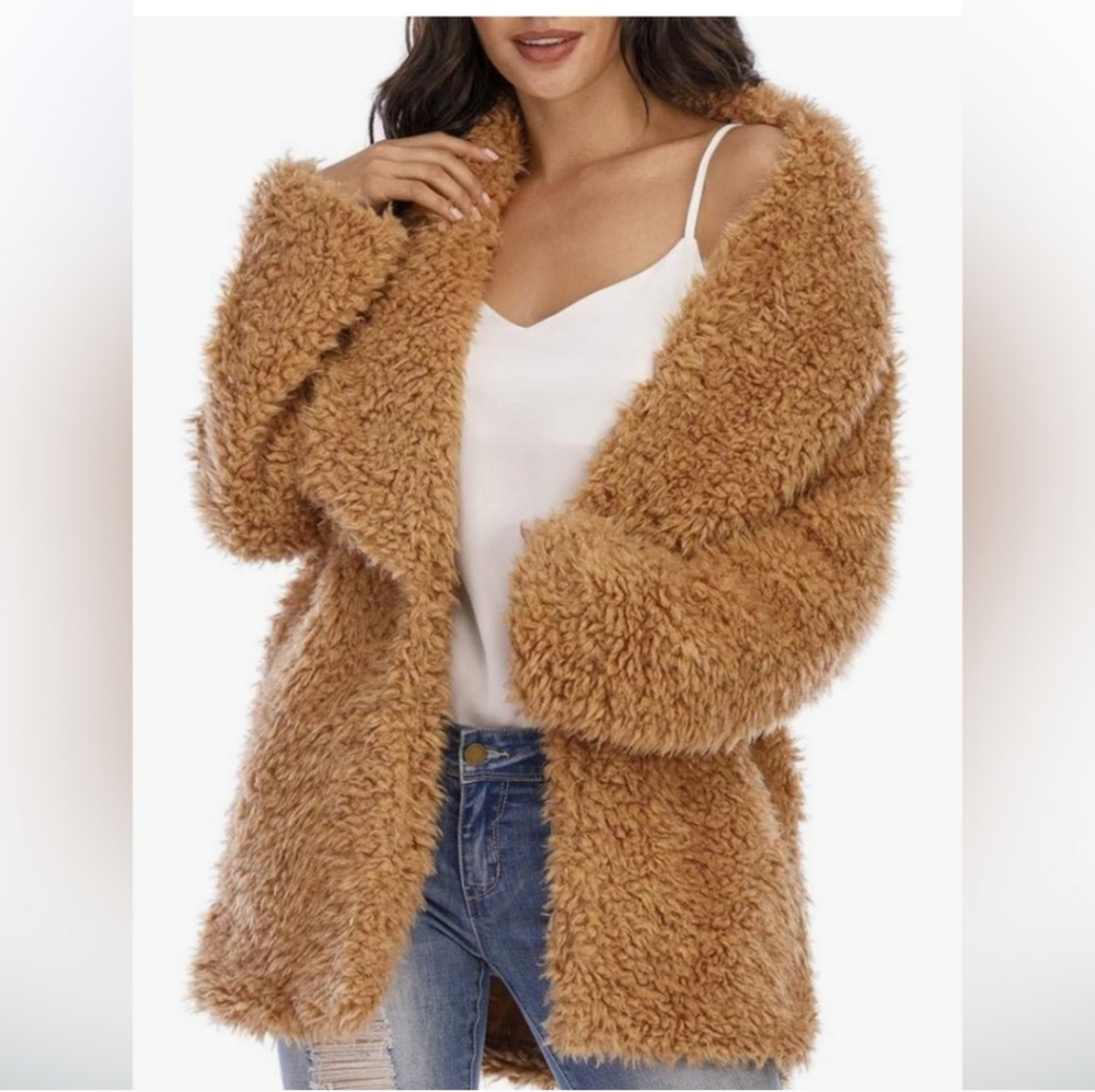 Fuzzy Fleece Teddy Jacket